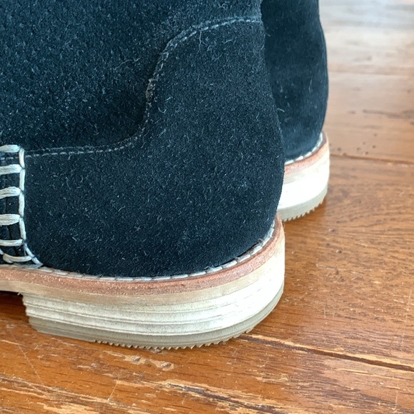 Clarks Edenvale Bella Ankle Boot Women’s Black Suede Contrast Stitch Size 8 - Picture 4 of 11